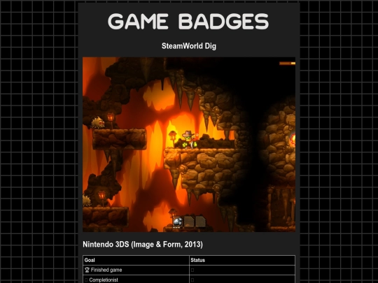 gamebadges/steamworlddig screenshot