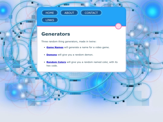 generators screenshot
