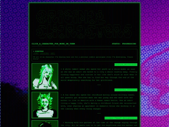 OriginalCharacters screenshot