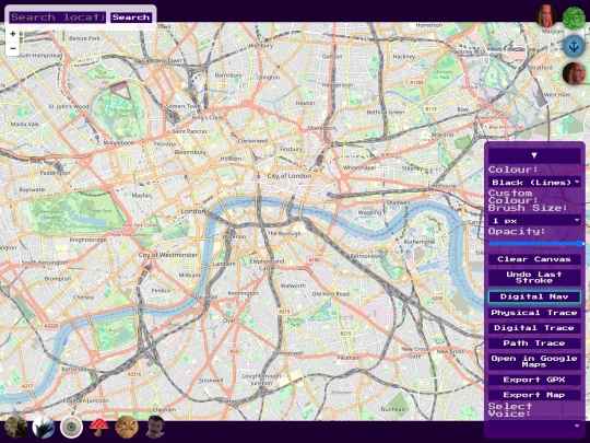 dowsing screenshot