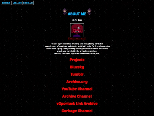 aboutme screenshot