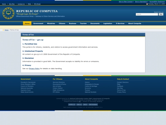 terms screenshot
