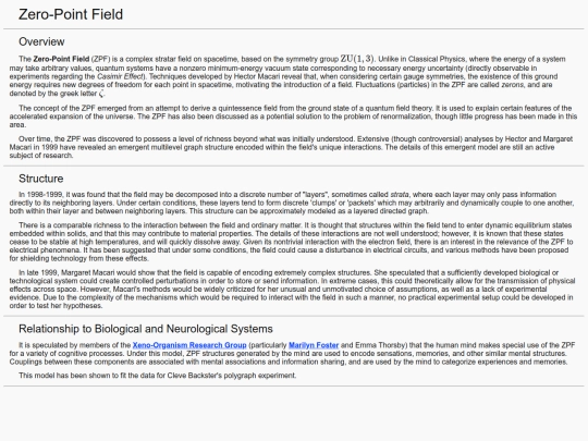 conspiracyWiki/ZeroPointField screenshot