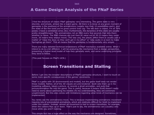 textPosts/fnafDesign screenshot
