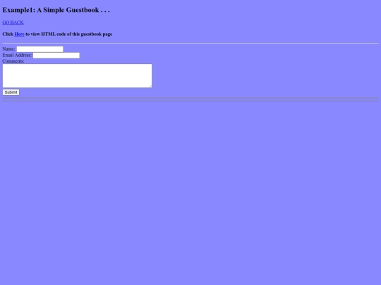 guestbook screenshot