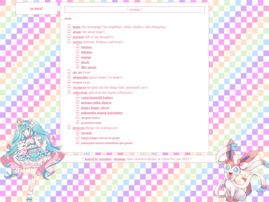 sitemap screenshot