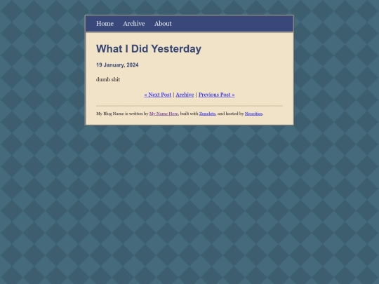 posts/what-i-did-yesterday screenshot