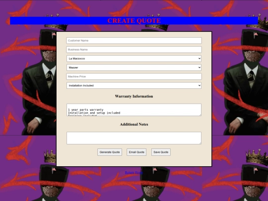 create-quote screenshot