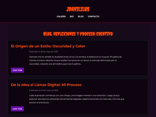 blog screenshot