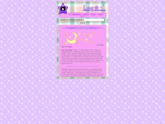 experiment/diary screenshot