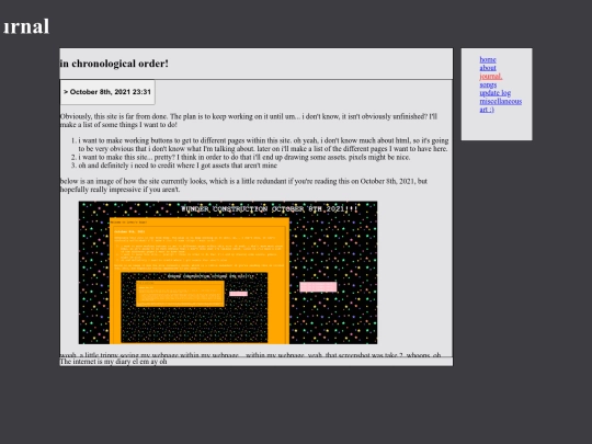 journal screenshot