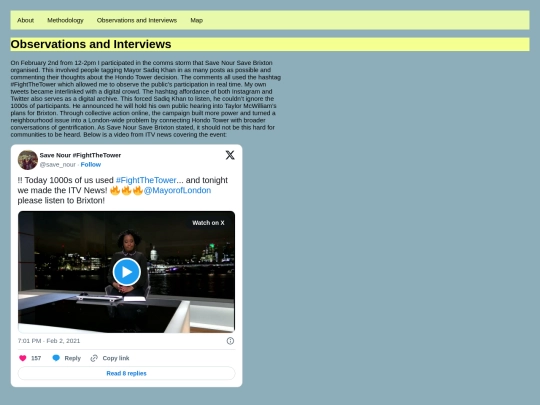 observationsandinterviews screenshot