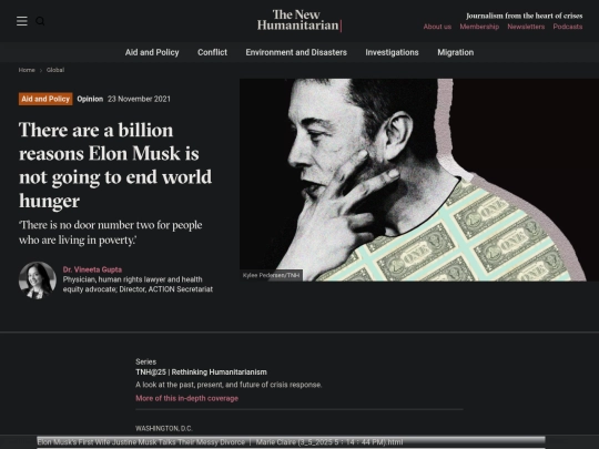 Fascism/EM/The New Humanitarian ｜ Why Elon Musk isn’t going to end world hunger (3_5_2025 5：38：14 PM) screenshot