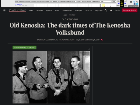 Fascism/Historical/Old Kenosha： The dark times of The Kenosha Volksbund ｜ Local News ｜ kenoshanews.com (3_2_2025 5：56：19 PM) screenshot