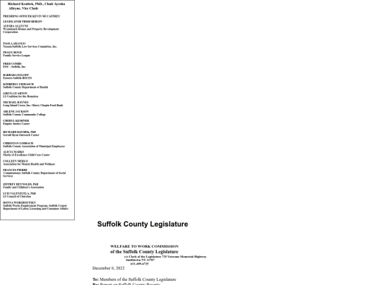 LongIslandPoverty/Suffolk County Report on Poverty 2022 screenshot