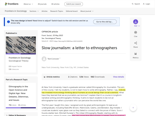 WebPages/Frontiers ｜ Slow journalism： a letter to ethnographers (9_10_2025 7：09：34 PM) screenshot