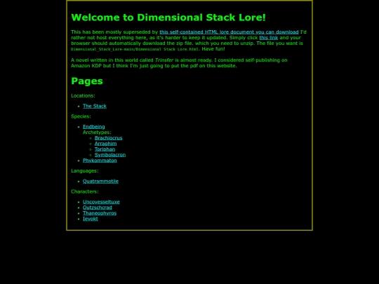 dimensional-stack-lore screenshot