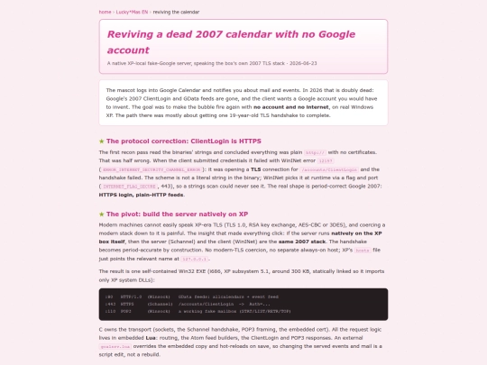 luckymas-gcal screenshot
