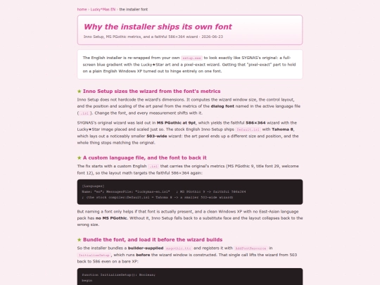 luckymas-installer-font screenshot
