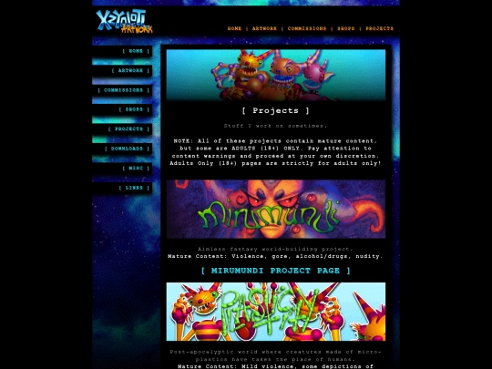 projects screenshot