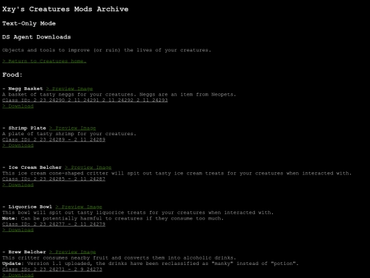 textmode/text_creaturesagents screenshot