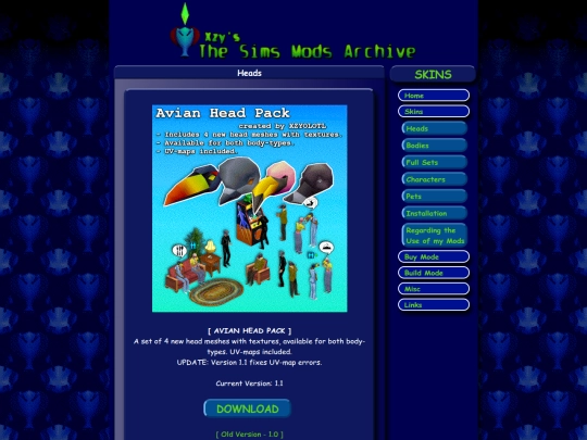 thesims/simsskins screenshot