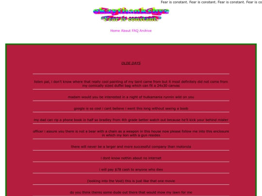 oldedays screenshot