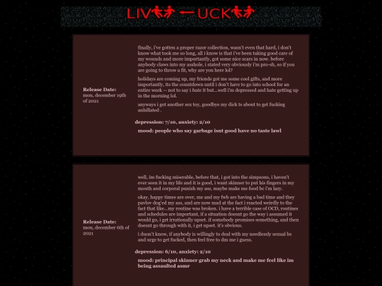 diary screenshot