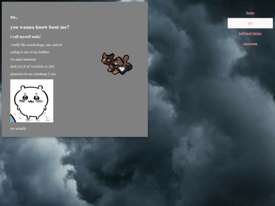 aboutme screenshot