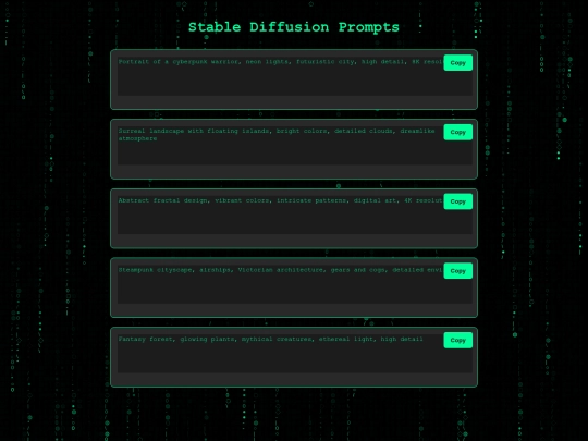 prompts screenshot