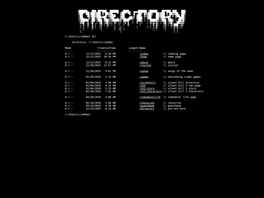 directory screenshot