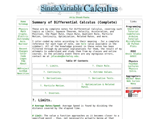 math/calculuspart1 screenshot