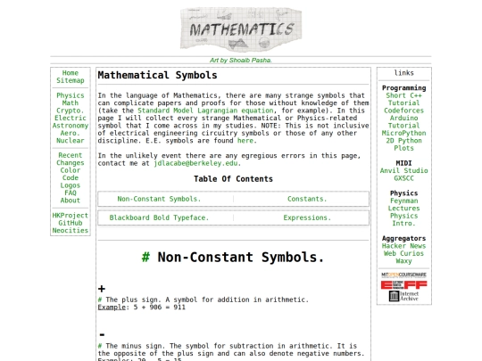 math/mathsymbols screenshot