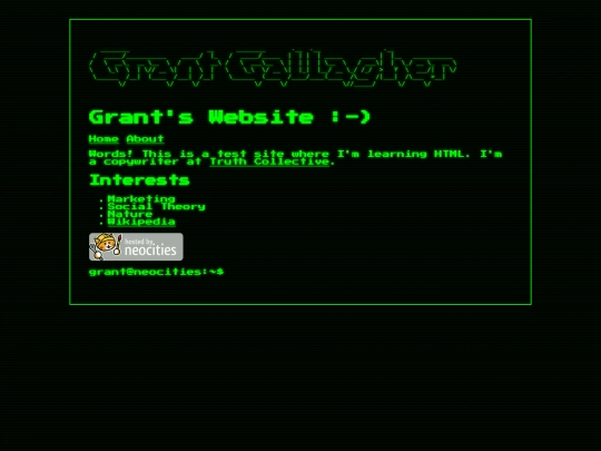 index screenshot