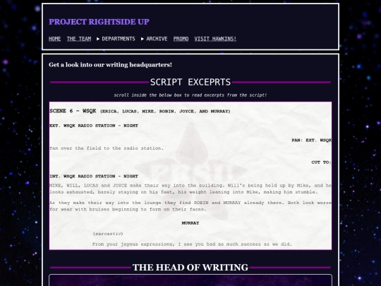 writing screenshot