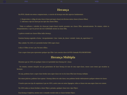 Pages/Heranca screenshot