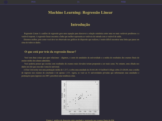 Pages/Regressao_linear screenshot
