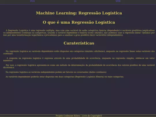 Pages/Regressao_logistica screenshot