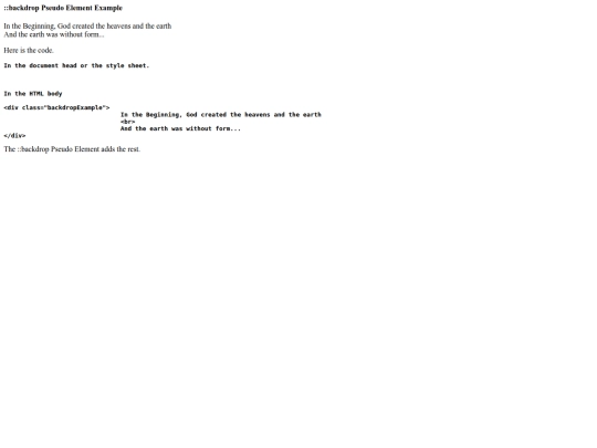 html-tutorial/cssTutorial/pseudoElementExamples/backdrop screenshot