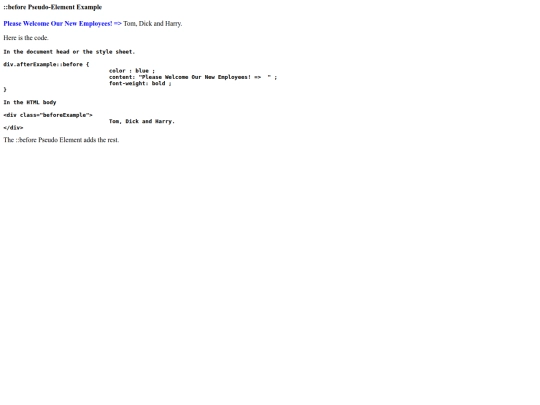 html-tutorial/cssTutorial/pseudoElementExamples/before screenshot