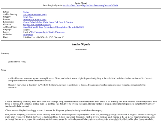 Hannapocalypse/Smoke Signals screenshot