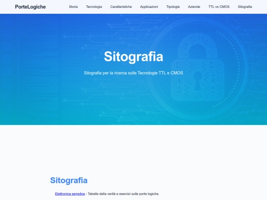 pagine/Sitografia screenshot