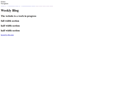 Blog screenshot