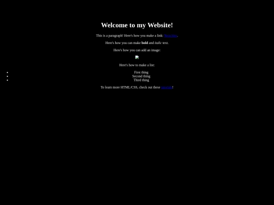 links screenshot