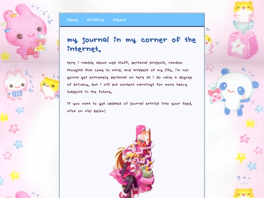 blogging screenshot