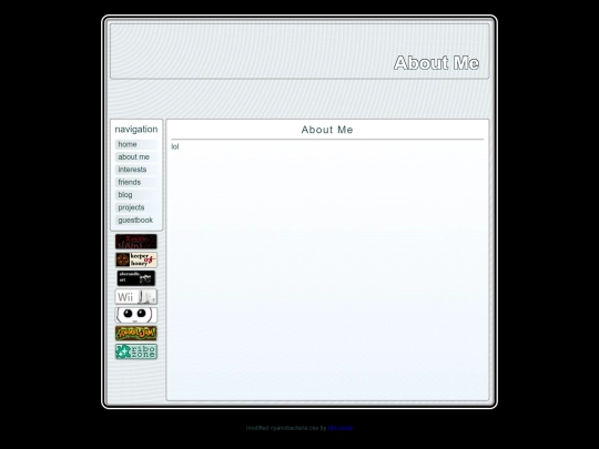 about-me screenshot
