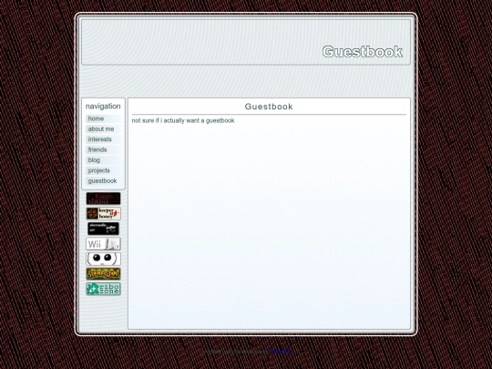 guestbook screenshot