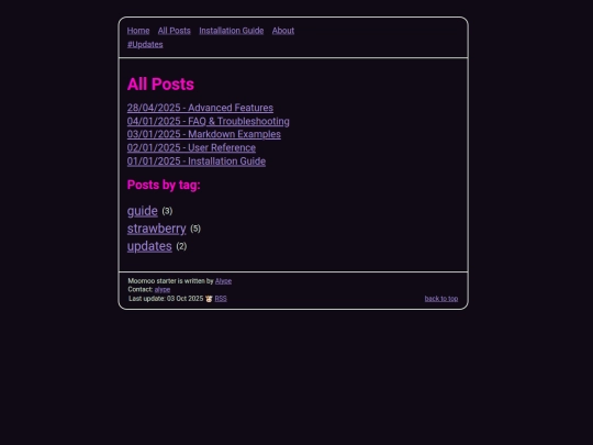 info/all_posts screenshot