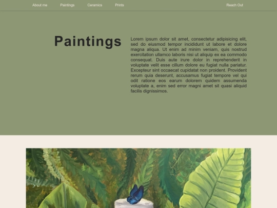 portfolio-project/paintings screenshot
