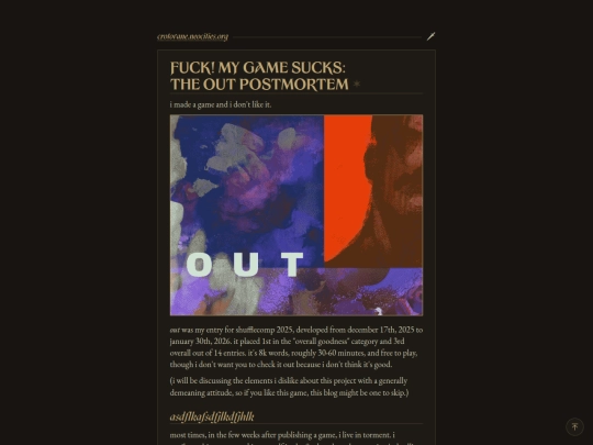 blogs/out screenshot
